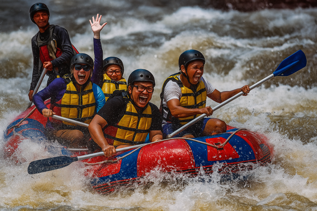seru-seruan rafting elo